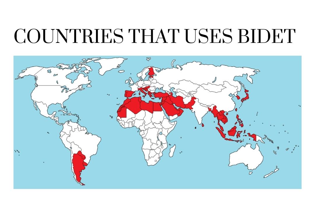 Countries That uses bidet