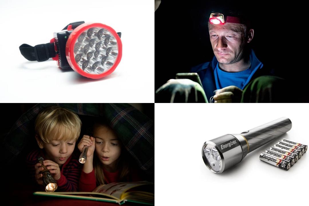 Headlamps or flashlights (and extra batteries) 