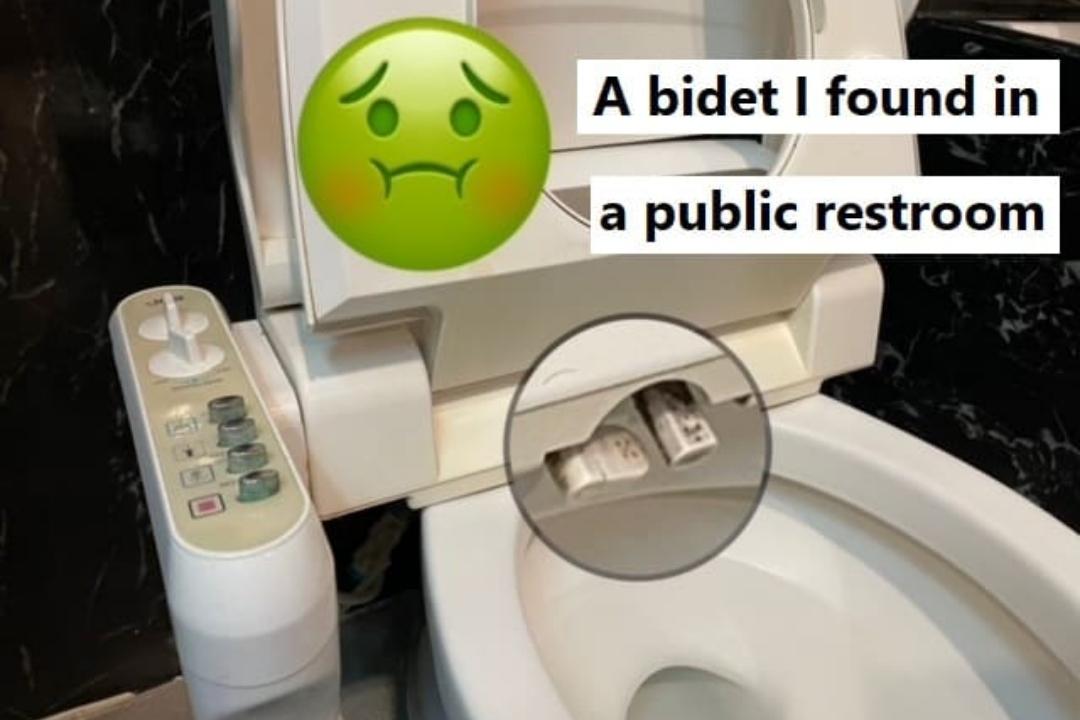 dirty toilet bidet